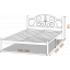 Ліжко Метал-Дизайн Анжеліка 1900(2000)х1800 мм чорний оксамит Чернівці