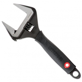 Ключ разводной 150мм, обрезиненная рукоятка, развод губок 34мм, Cr-V XT-0040 Intertool