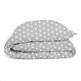Євро підковдра Cosas BIG STARS Ранфорс 200х220 см Сірий