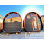 Баня бочка овальна 4х2,3м з термобруса з санвузлом Fassauna Thermowood Production Костопіль