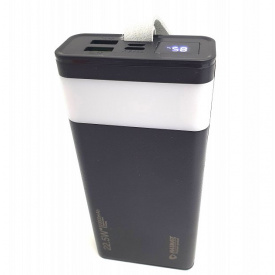 Повербанк turbo с LED фонариком Maxmate с быстрой зарядкой 20000mAh 2USB MMP20KP 22.5W черный