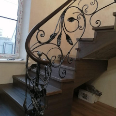 Перила кованые с широкими листьями Legran Хмельницкий