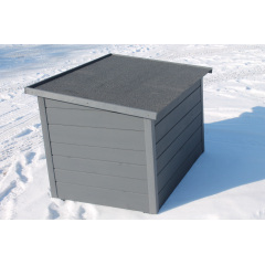 Будка для пса Bud LX 115x80x80 см DREVUS графит (3025) Киев