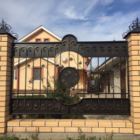 Забор кованый металлический комбинированый Legran