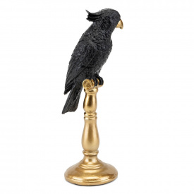 Фигурка интерьерная Parrot Black 31 см ArtDeco AL117945