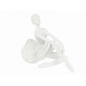 Интерьерная статуэтка Lefard Ballerina 20х13х14 см White AL120200