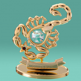 Декоративная фигурка знак зодиака Crystocraft Скорпион 5,5*7,5*3,2 см Gold SK16889