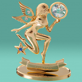 Декоративная фигурка знак зодиака Crystocraft Дева 6,5*7*3,2 см Gold SK16391