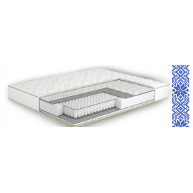 Ортопедичний матрац Matroluxe Kozak 120х200 см полуторний на пружинах Pocket-Spring