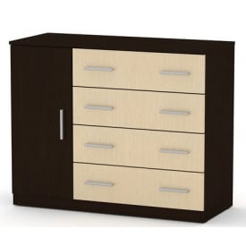 Комод 4+1Б Компанит лдсп венге комбинированный