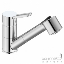 Смеситель для кухни с вытяжным изливом Imprese Liben-M f03404001AB хром