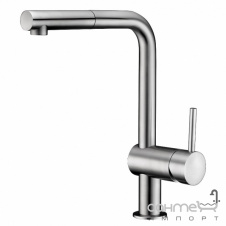 Смеситель для кухни с вытяжным изливом Imprese Pivot LT f03408502LT нержавеющая сталь