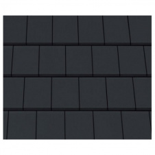 Керамическая черепица Creaton DOMINO 821 ЧЕРНАЯ МАТОВАЯ АНГОБА NUANCE