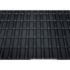 Керамическая черепица Braas Topaz 11V Иссиня Черный (Глазурь)