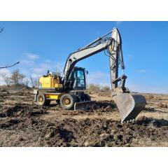 Аренда колесного полноповоротного экскаватора Volvo EW160C Славянск