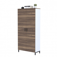 Фото - Шкаф офисный LT-90-190 Loft-Design орех-белый Шкаф офисный LT-90-190 Loft-Design орех-белый