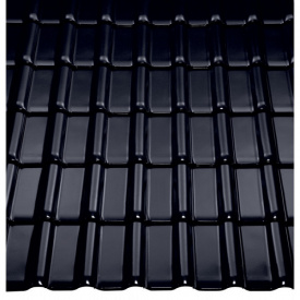 ерамическая черепица Braas Rubin 13 Бриллиантово-черный (Топ-глазурь)