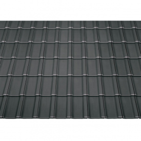 Керамическая черепица Braas Topaz 11V Антрацит (АНГОБ)