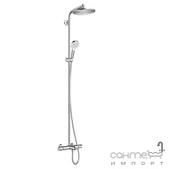Душевая стойка с термостатом Hansgrohe Crometta S Showerpipe 240 1jet 27320000 хром Фастов