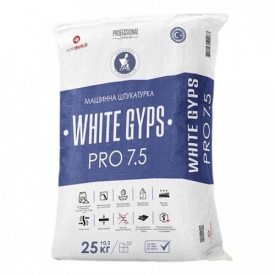 Штукатурка гипсовая машинная White Gyps Pro 25 кг