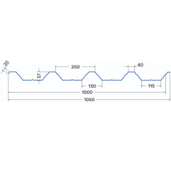 Профнастил Arvedi Т-57 0,45 мм matt Нежин