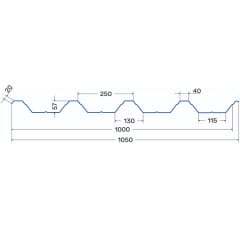 Профнастил Arvedi Т-57 0,45 мм polyester Київ