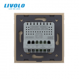 Механізм датчик температури та вологості ZigBee золотий Livolo (VL-FCEZ-2AP)
