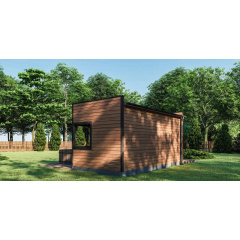 Модульна сауна для дачі 6х3м Gartensauna-3 під ключ від виробника. Сарни