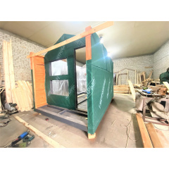 Лазня мобільна барн хаус 3,5 х2, 3х2, 7м Sauna barn house 01 Thermowood Production Ukraine Пологи