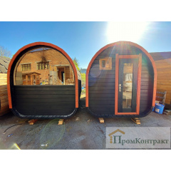 Лазня бочка з душем Овоїд 4,0 м від виробника Thermowood Production Київ