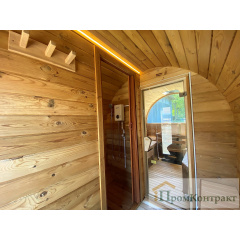 Лазня бочка з душем Овоїд 4,0 м від виробника Thermowood Production Київ