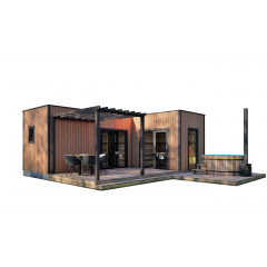 Модульний гостьовий будинок 7,0х5,0м з лазнею Sauna House 1 від Thermowood Production Боярка