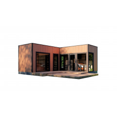 Модульный гостевой дом c баней 6,3х6,0м Sauna House 5 от Thermowood Production Васильков
