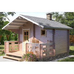 Баня деревянная из профилированного бруса 4х4 Кропива