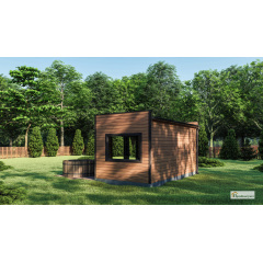 Каркасно-модульна лазня 6х3м Gartensauna-2 під ключ від виробника Переяслав-Хмельницький