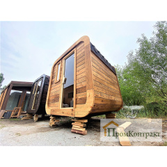 Sauna Cube Quadro Old Wood 2,35x2,0m Thermowood Production Киев