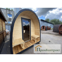 Мобільна лазня бочка у стилі Іглу 2.2х3.5м. Outdoor POD Sauna Igloo Черкаси