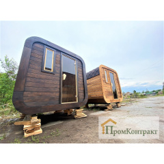 Sauna Cube Quadro Black 2,35x2,0m Thermowood Production Київ