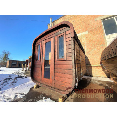 Мобільна квадро баня бочка 2.4x3.0м під ключ від Thermowood Production Київ