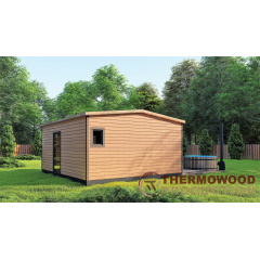 Мобільний гостьовий будинок-лазня 6,0х5,0 Sauna House 3 від Thermowood Production Київ