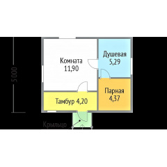 Лазня із профільованого бруса 6х5 м Івано-Франківськ