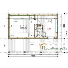 Каркасно-щитовая баня 5,5х7,0м под ключ от производителя Thermowood Production Киев