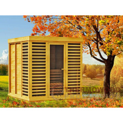 Thermowood Cube outdoor Sauna 2,1х2,1м Деревянная разборная баня под ключ Вознесенск
