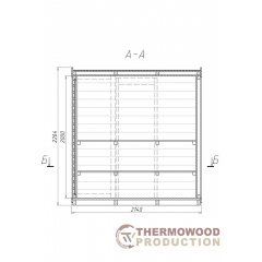Thermowood Cube outdoor Sauna 2,1х2,1м Деревянная разборная баня под ключ Вознесенск