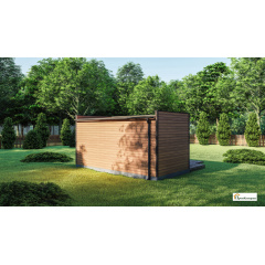 Готова мобільна модульна лазня 6х3м Gartensauna-1 під ключ від виробника Коломия