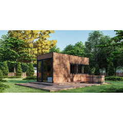 Мобільна сауна 6х3м Gartensauna-5 під ключ від виробника Коломия