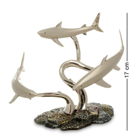 Підставка для пляшки металева Акули white 21 см Pavone AL113929