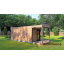 Сауна с прихожей и террасой 7,6x2,6 м Gartensauna-15 Thermowood Production под ключ от производителя Софиевская Борщаговка