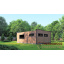 Модульный каркасный дом 6,8х5,6м с баней Sauna House 6 под ключ от Thermowood Production Кривой Рог