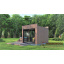 Модульная баня 3,5х2,3м с панорамным окном Gartensauna-19 от Thermowood под ключ от производителя Мелитополь